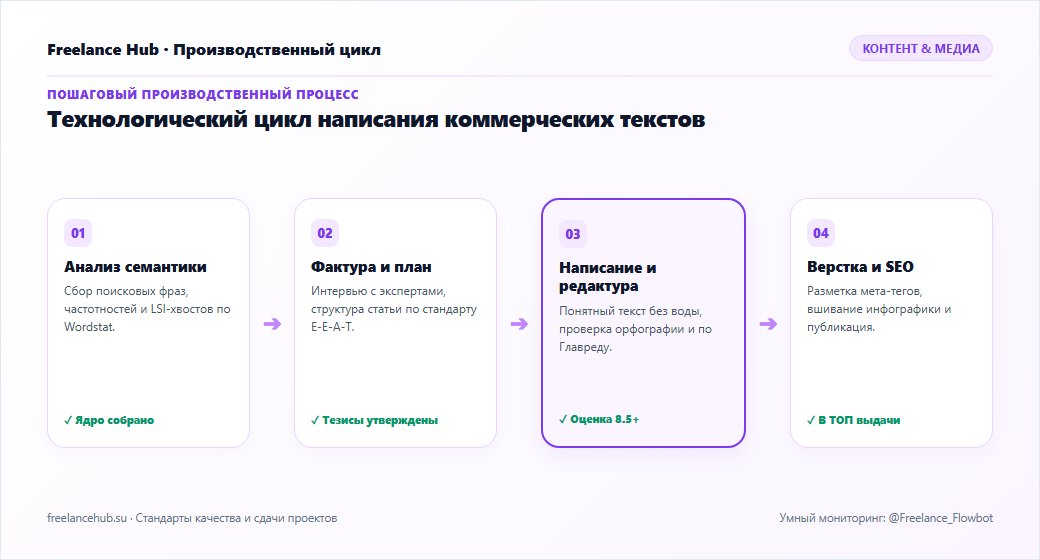 Пошаговый производственный пайплайн: где копирайтеру искать дорогие заказы — от брифа до сдачи